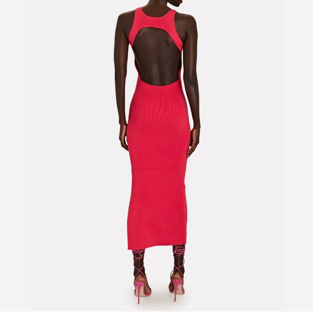 ANNA QUAN JEMMA OPEN-BACK COTTON-BLEND MAXI DRESS - Picture 2 of 8